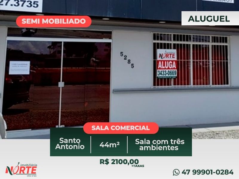 Sala Comercial de no bairro SANTO ANTÔNIO, em Joinville | Eu Corretor