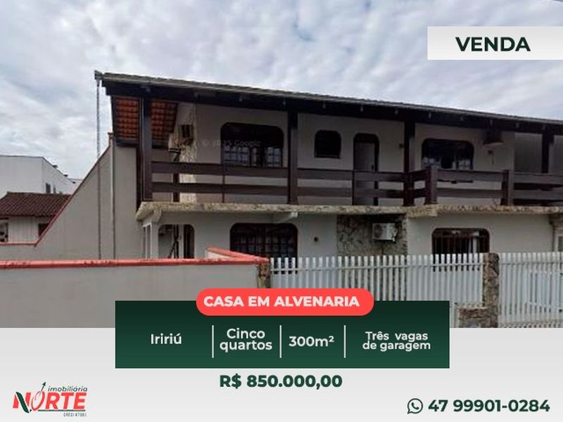 Casa de 3 quartos, no bairro IRIRIÚ, em Joinville | Eu Corretor