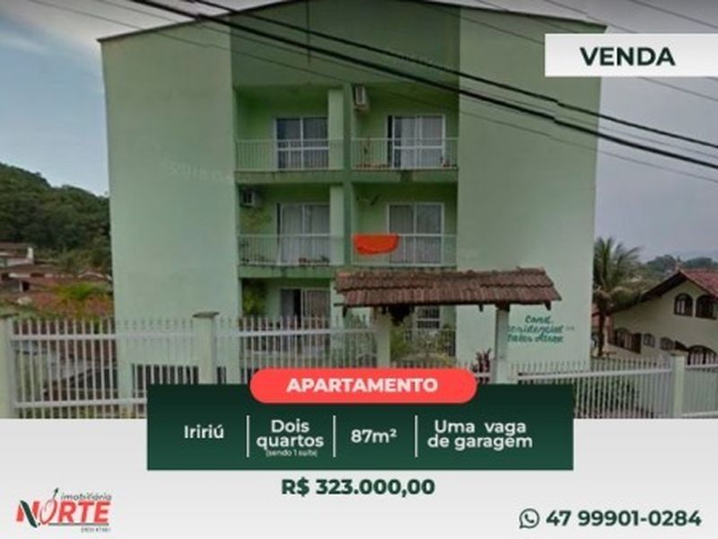 Apartamento de 2 quartos, no bairro IRIRIÚ, em Joinville | Eu Corretor