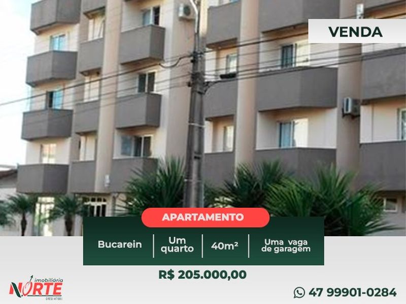 Apartamento de 1 quarto, no bairro BUCAREIN, em Joinville | Eu Corretor