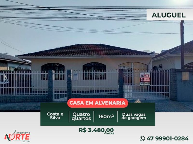 Casa de 4 quartos, no bairro COSTA E SILVA, em Joinville | Eu Corretor