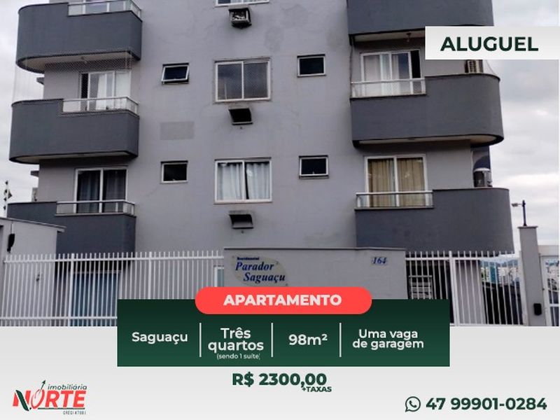 Apartamento de 3 quartos, no bairro SAGUAÇU, em Joinville | Eu Corretor