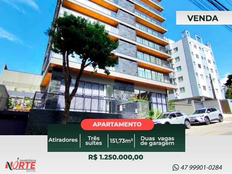 Apartamento de 3 quartos, no bairro ATIRADORES, em Joinville | Eu Corretor