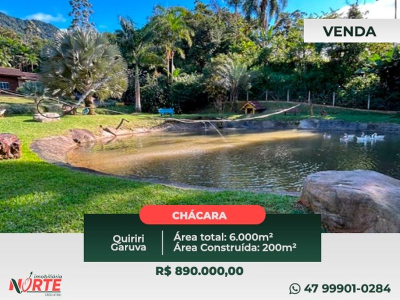 Fazenda/Sítios/Chácaras de 2 quartos, no bairro QUIRIRI, em Garuva | Eu Corretor