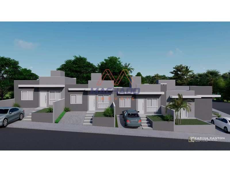 Casa à venda com 2 dormitórios, 1 banheiro, 1 vaga de garagem e 54m² de área privativa no bairro Vederti